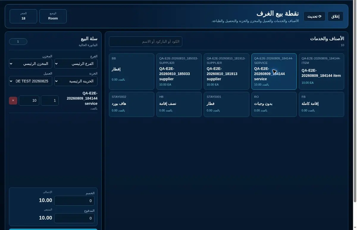 ترحيل خدمة على غرفة مشغولة